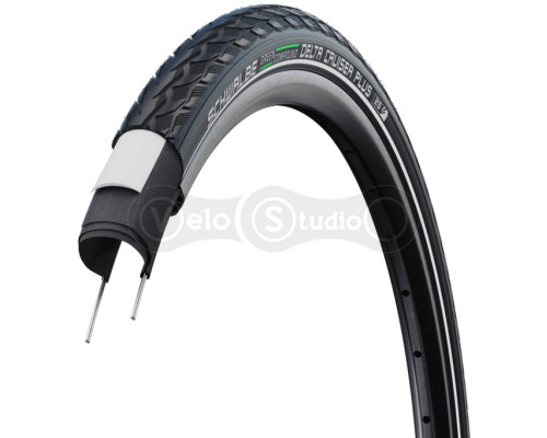 Покришка Schwalbe Delta Cruiser Plus 28x1.75 (47-622) Active, PunctureGuard, TwinSkin, GREEN, B/B+RT