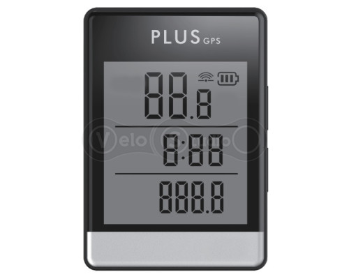 Велокомп'ютер ONRIDE Plus з GPS, 9 функцій, чорний