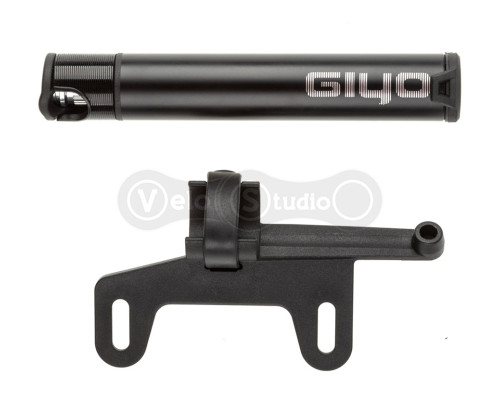 Ручной насос Giyo GP-84S, алюминий, выдвижной шланг, 13см, 120psi