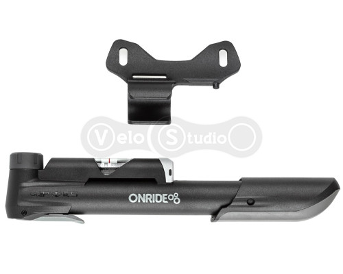 Ручной насос ONRIDE Counter 10 пластик, 25см, с манометром, FV/AV, 120PSI