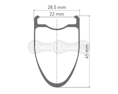 Колесо переднє DT SWISS ERC 1100 DI 700C CL 45 12/100