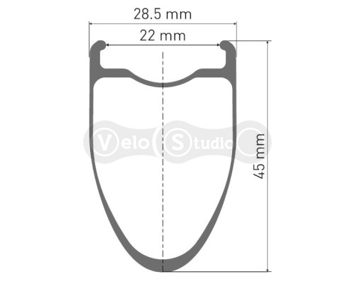 Колесо переднее DT SWISS ERC 1400 DI 700C CL 45 12/100