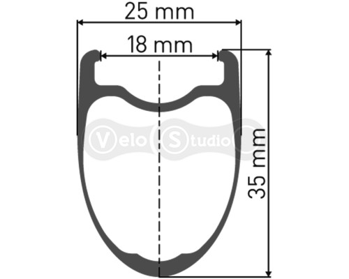 Колесо переднее DT SWISS PRC 1100 DI 25Y 700C CL 24 12/100