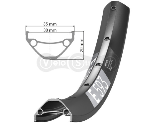 Обод DT SWISS E 593 27.5x30 DISK BRAKE 32 отверстия