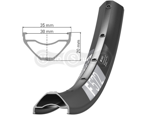 Обод DT SWISS F 572 27.5X30 DISK BRAKE 28 отверстий