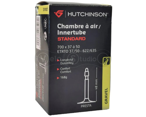 Камера HUTCHINSON STANDARD GRAVEL 700x37 to 50 VF 48 мм