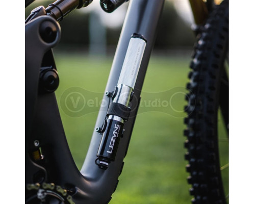 Ручний насос Lezyne Grip Drive HV-S 90 psi сріблястий