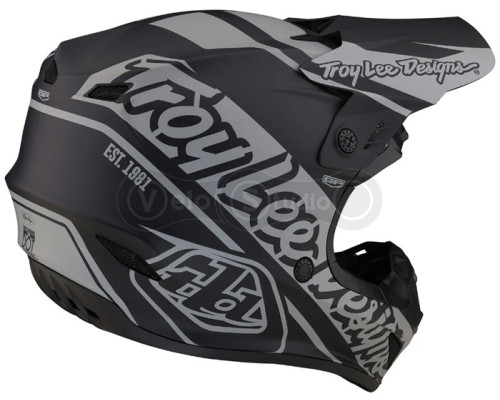 Мотошлем TLD GP Helmet Slice [Black Gray] LG
