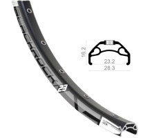 Обод Rodi BLACKROCK 23 26, 559x23, 32 отв., AV, пистонированный, черный