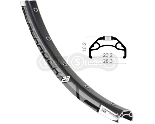 Обод Rodi BLACKROCK 23 26, 559x23, 32 отв., AV, пистонированный, черный