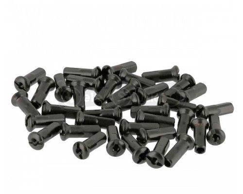 Ниппель Rodi 14G, 14x2 мм, латунь, черный, 100 шт