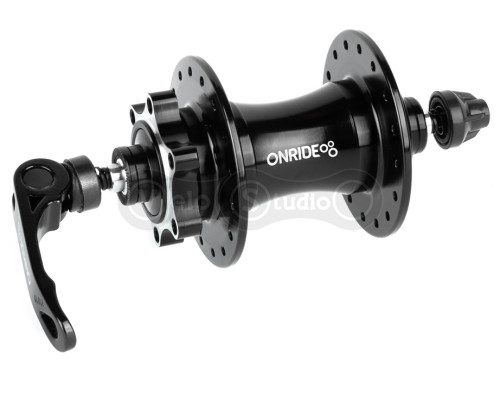 Втулка передняя ONRIDE Hub ProF, 32 отв., disc, промподшипник, 100 QR, черная