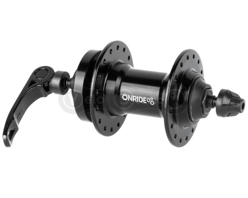 Втулка передняя ONRIDE Hub 20F, 32 отверстия, disc, шарики, 100 QR, черная