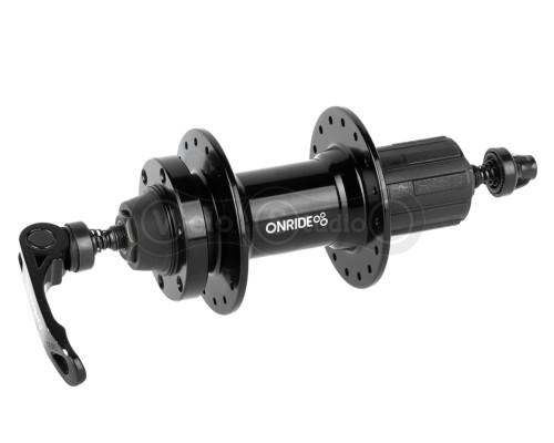 Втулка задняя ONRIDE Hub 20R, под кассету HG, 32 отверстия, disc, шарики, 135 QR, черная