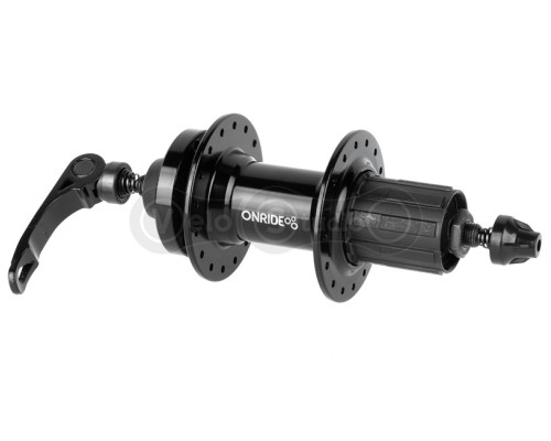 Втулка задняя ONRIDE Hub 20R, под кассету HG, 32 отверстия, disc, шарики, 135 QR, черная