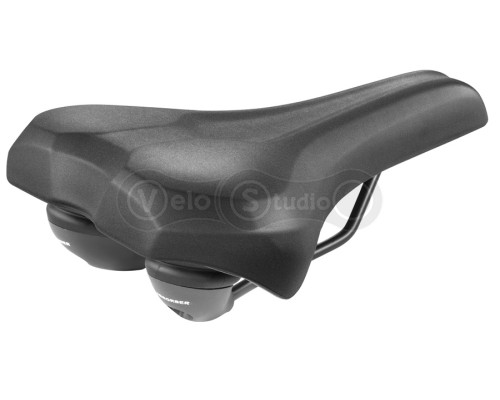 Седло Monte Grappa BMG MYA S008 PLUS, с эластомером, черное, 260х205 мм