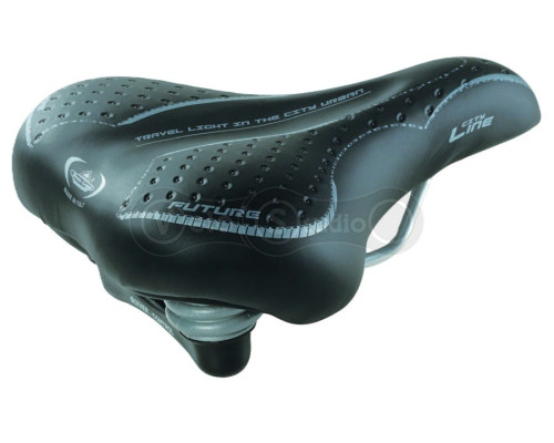 Сідло Monte Grappa EL FUTURE LADY 1900, з еластомером, чорне, 250х190 мм