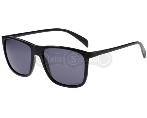 Очки Relax Dubbo черные глянцевые, линза smoke (Polarized TAC 1,1mm), кат 3