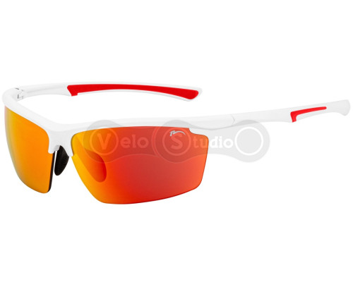 Окуляри Relax Quarry білі матові, лінза brown (PC), red revo, кат 3