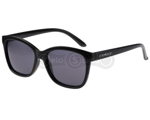 Дитячі окуляри Relax Frigo чорні, лінза smoke (Polarized TAC 1,1 mm), кат 3