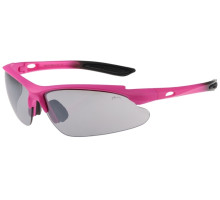 Окуляри Relax Mosera неонові/рожеві матові, лінза smoke (PC), silver mirror, кат 2