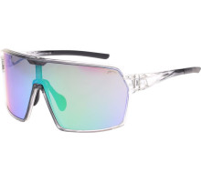 Окуляри Relax Timor чорні кристалічні, лінза smoke (PC), green revo, кат 3