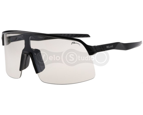 Окуляри Relax Judo чорні матові, лінза clear (PC), silver mirror, кат 1