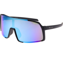 Окуляри Relax Dingo чорні матові, лінза green (TAC 1,0mm), ice blue platinum, кат 3