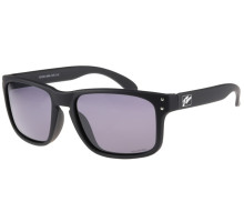 Окуляри Relax Baffin чорні прогумовані, лінза smoke (Polarized TAC 1,1mm), кат 3