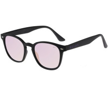 Дитячі окуляри Relax Nubi чорні матові, лінза smoke (PC), purple revo, кат 3