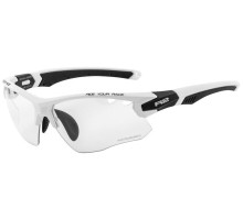 Окуляри R2 CROWN білі/чорні матові, лінза clear to grey (Photochrom), кат. 0-3