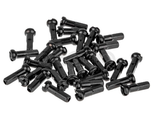 Ніпель ONRIDE 14G, 14x2 мм, латунь, чорний, 100 шт