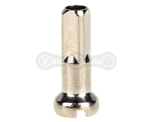 Ниппель ONRIDE 13G, 14x2,3 мм, латунь, серебристый, 100 шт