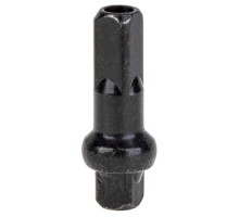 Ниппель ONRIDE DSN удлиненный, двусторонний 14G, 16x2 мм, латунь, черный, 100 шт