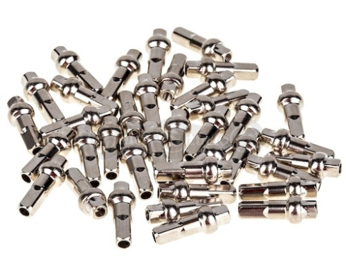 Ниппель ONRIDE DSN удлиненный, двусторонний 13G, 16x2,3 мм, латунь, серебристый, 100 шт