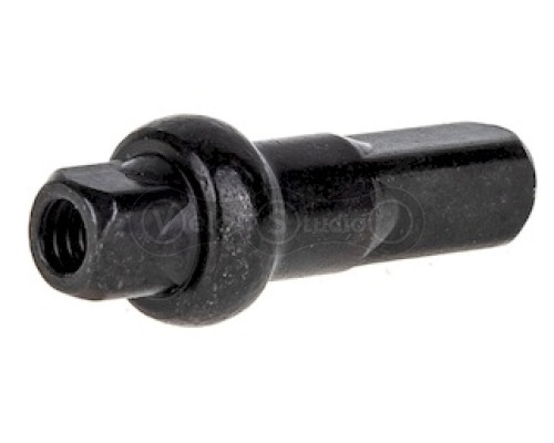 Ніпель ONRIDE DSN подовжений, двосторонній 13G, 16x2,3 мм, латунь, чорний, 100 шт