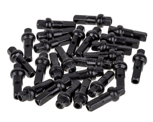 Ніпель ONRIDE DSN подовжений, двосторонній 13G, 16x2,3 мм, латунь, чорний, 100 шт