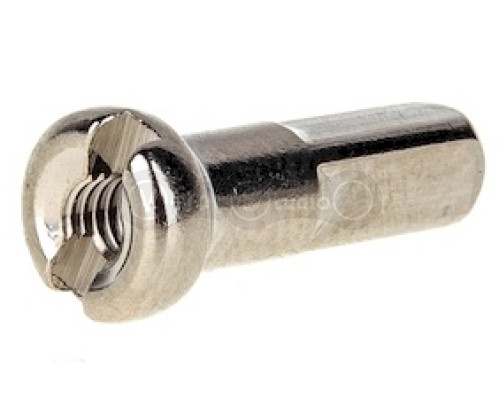 Ниппель ONRIDE 14G/13G, 14x2,3 мм, латунь, серебристый, 100 шт