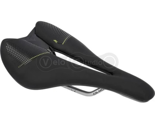 Седло MERIDA EXPERT SL 240 x 140 мм чёрно-зелёное