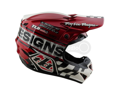 Мотошлем TLD GP PRO Mips HELMET; FIFTY-50 [WHITE / RED] MD