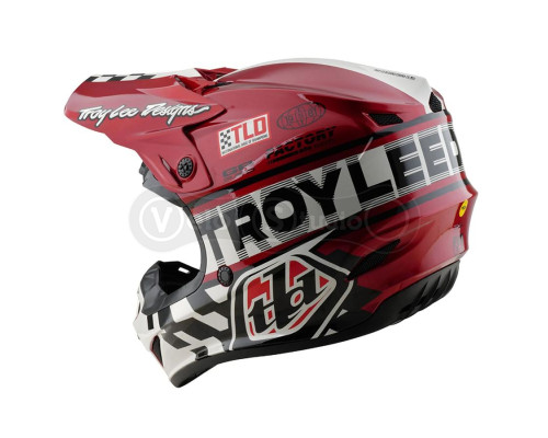 Мотошлем TLD GP PRO Mips HELMET; FIFTY-50 [WHITE / RED] MD