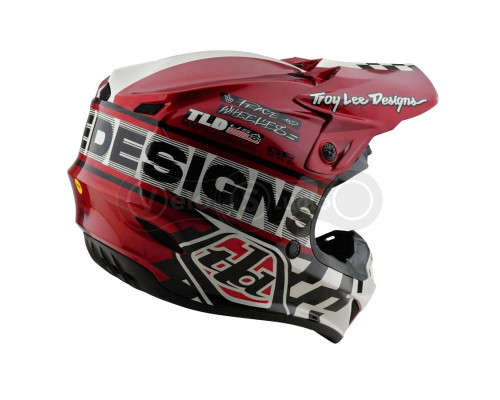 Мотошлем TLD GP PRO Mips HELMET; FIFTY-50 [WHITE / RED] MD