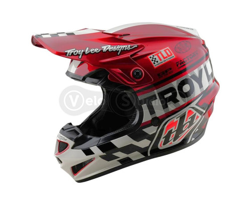 Мотошолом TLD GP PRO Mips HELMET; FIFTY-50 [WHITE/RED] LG