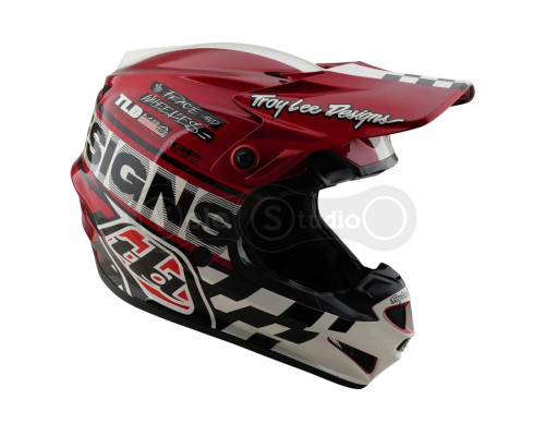 Мотошолом TLD GP PRO Mips HELMET; FIFTY-50 [WHITE/RED] LG