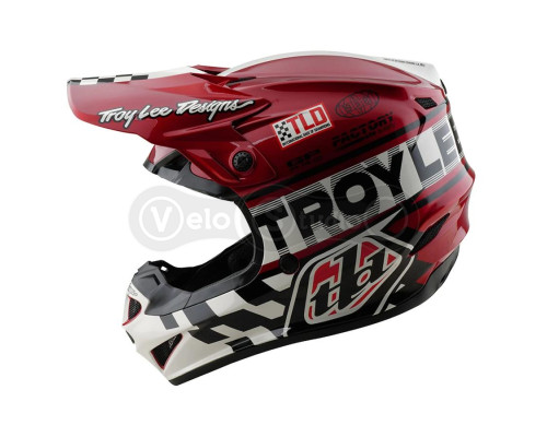 Мотошолом TLD GP PRO Mips HELMET; FIFTY-50 [WHITE/RED] LG