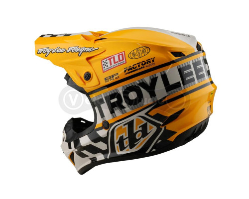 Мотошолом TLD GP PRO Mips HELMET; FIFTY-50 [WHITE/GOLD] SM