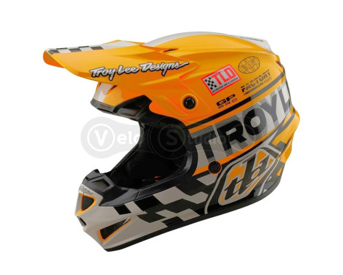 Мотошолом TLD GP PRO Mips HELMET; FIFTY-50 [WHITE/GOLD] XL