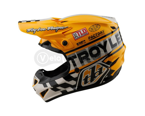 Мотошолом TLD GP PRO Mips HELMET; FIFTY-50 [WHITE/GOLD] XL