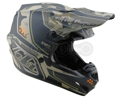 Мотошлем TLD GP PRO Mips HELMET; TROOPER [BLACK / CAPER] LG