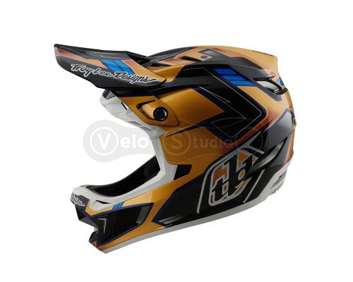 Вело шлем TLD D4 Composite Mips Helmet; Royalty [Black / Gold] MD